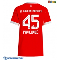 Fotballdrakt Dame Bayern Munich Aleksandar Pavlovic #45 Hjemmedrakt 2025-26 Kortermet